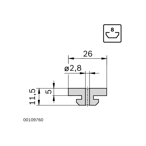 Ślizgacz jednostronny [8]