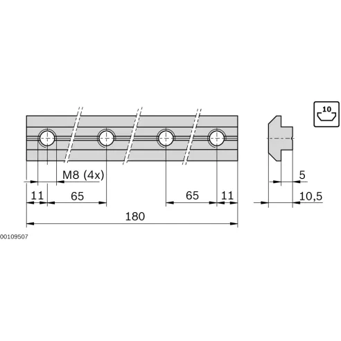 Łącznik profilu L180 [10]