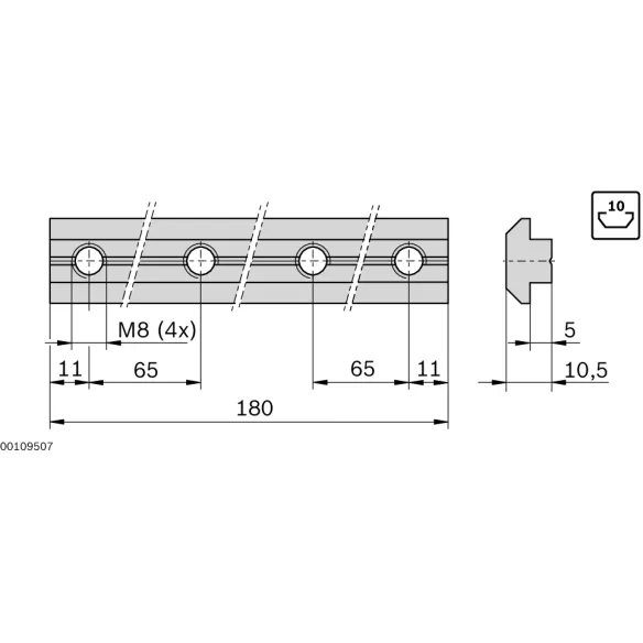 Łącznik profilu L180 [10]