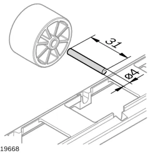 Oś D4x31 do rolki 2